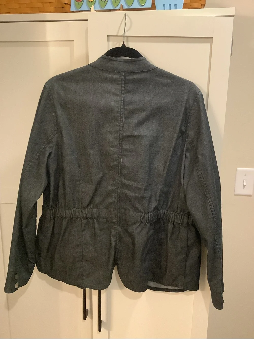Willi Smith Gray Denim Utility Jacket - Picture 2 of 7